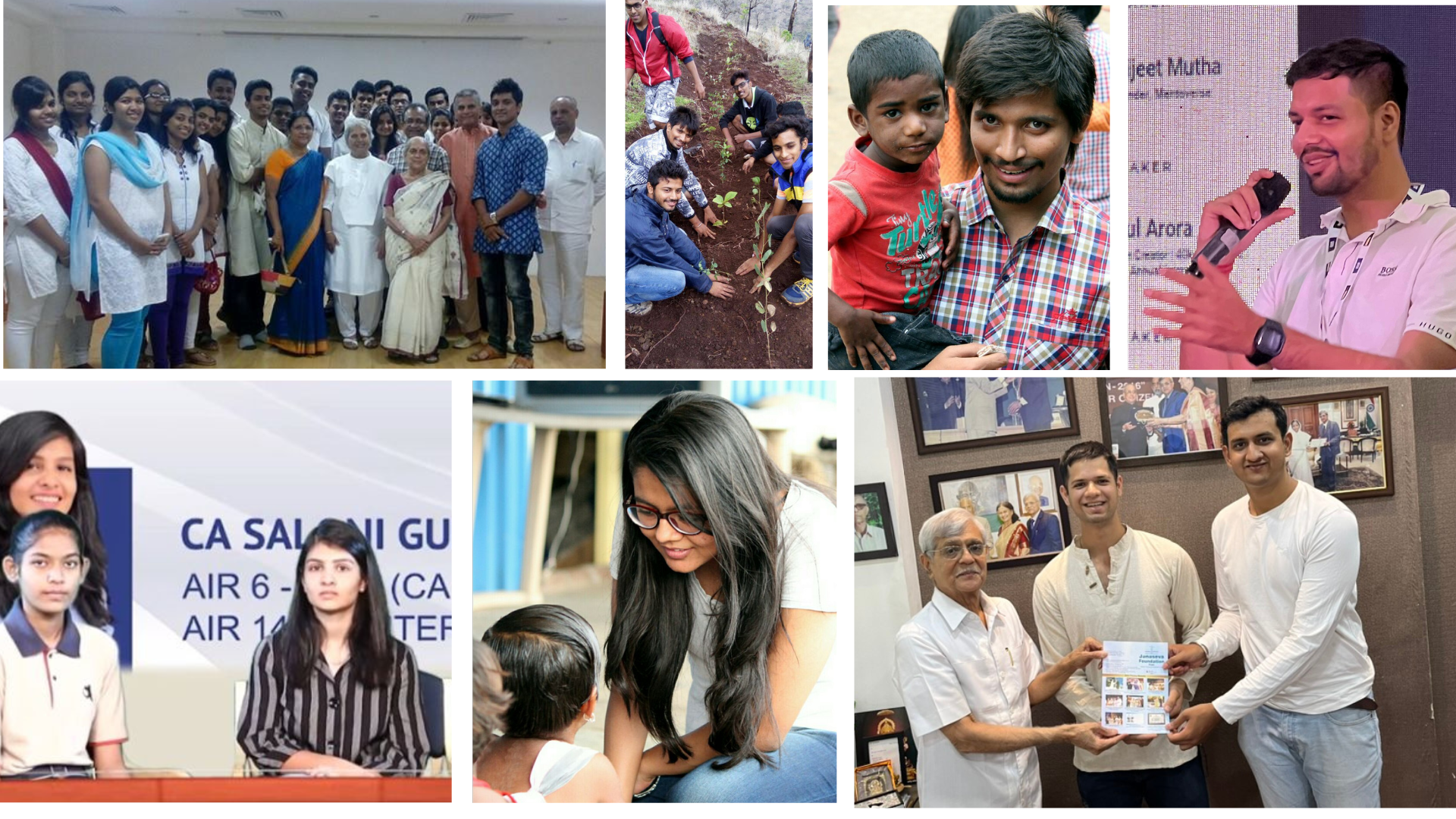 WITH YOU NGO Activities Collage - Education, Health, Environment and Professional Development Programs